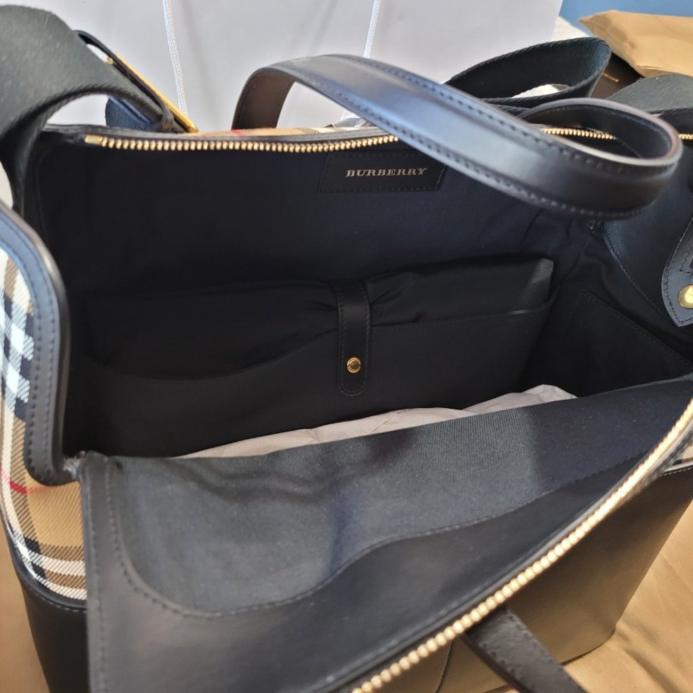 Burberry Vintage Check Diaper/Travel Bag - Picture 2 of 5